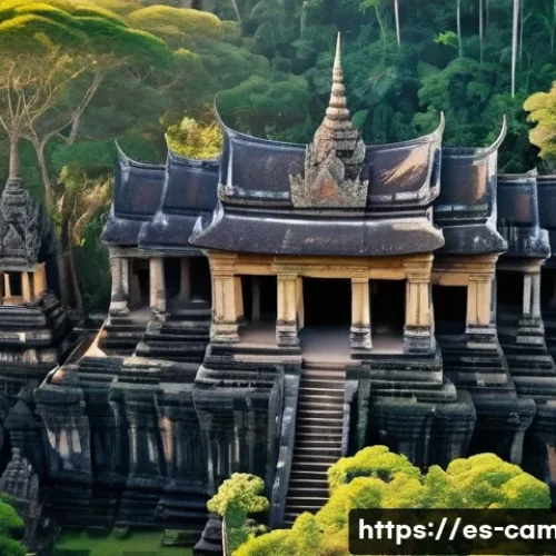 Home 32 프레아 비히어 사원 - A majestic ancient Khmer temple perched atop a 600-meter cliff, showcasing multiple ascending limest...